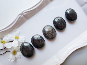 Hematite Palm Stone