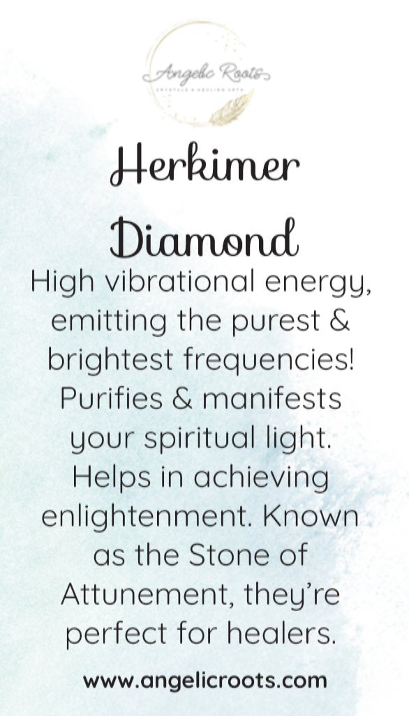 Herkimer Diamond Crystal Card