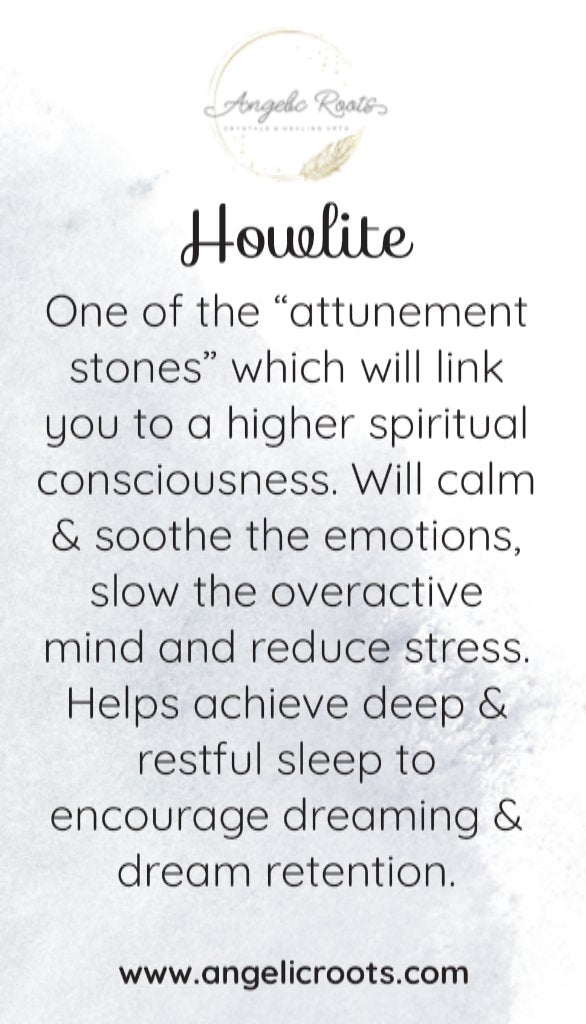 Howlite Crystal Card