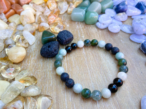 Heart Chakra || Burmese Jade, Nephrite, Green Quartz & Green Fluorite || 8mm & 6mm