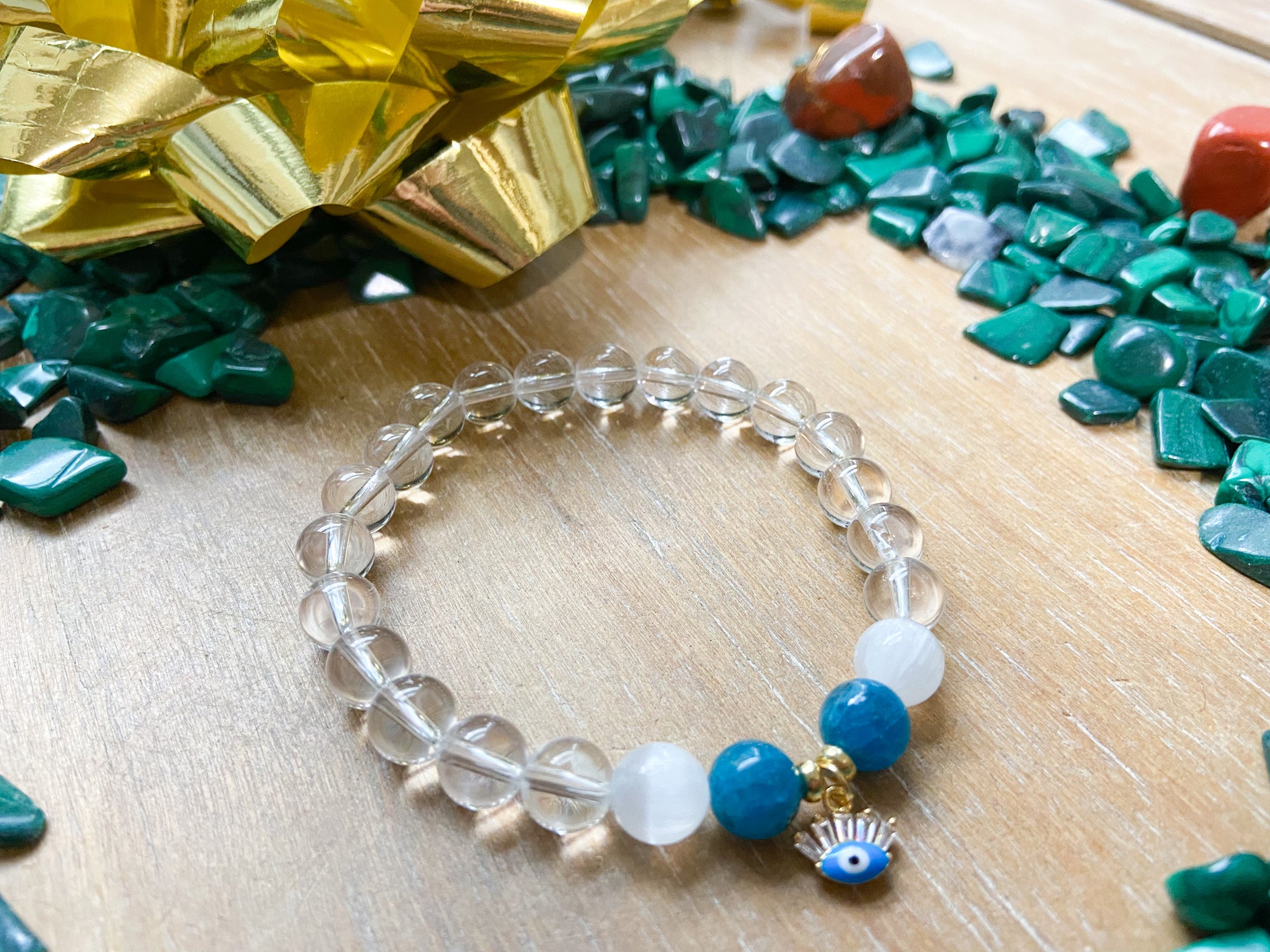 Holiday Collection || Clear Quartz, Selenite & Blue Apatite || Reiki Infused
