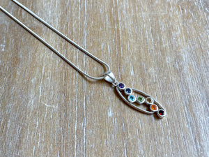 Chakra Sterling Silver Necklace - Energy Alignment
