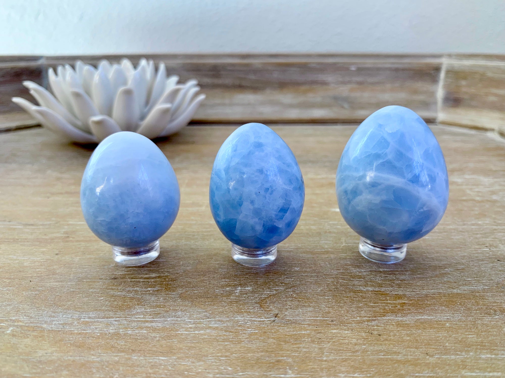 Blue Calcite Egg