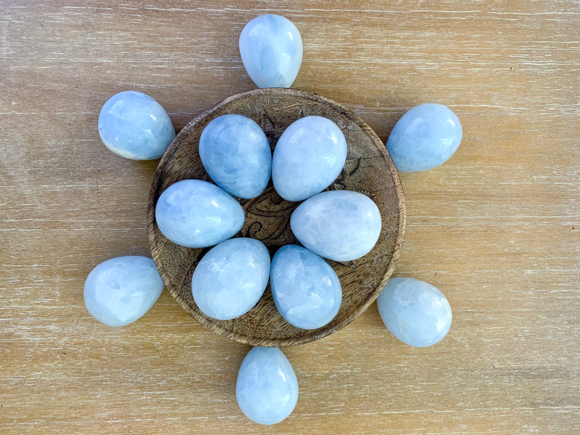 Blue Calcite Egg