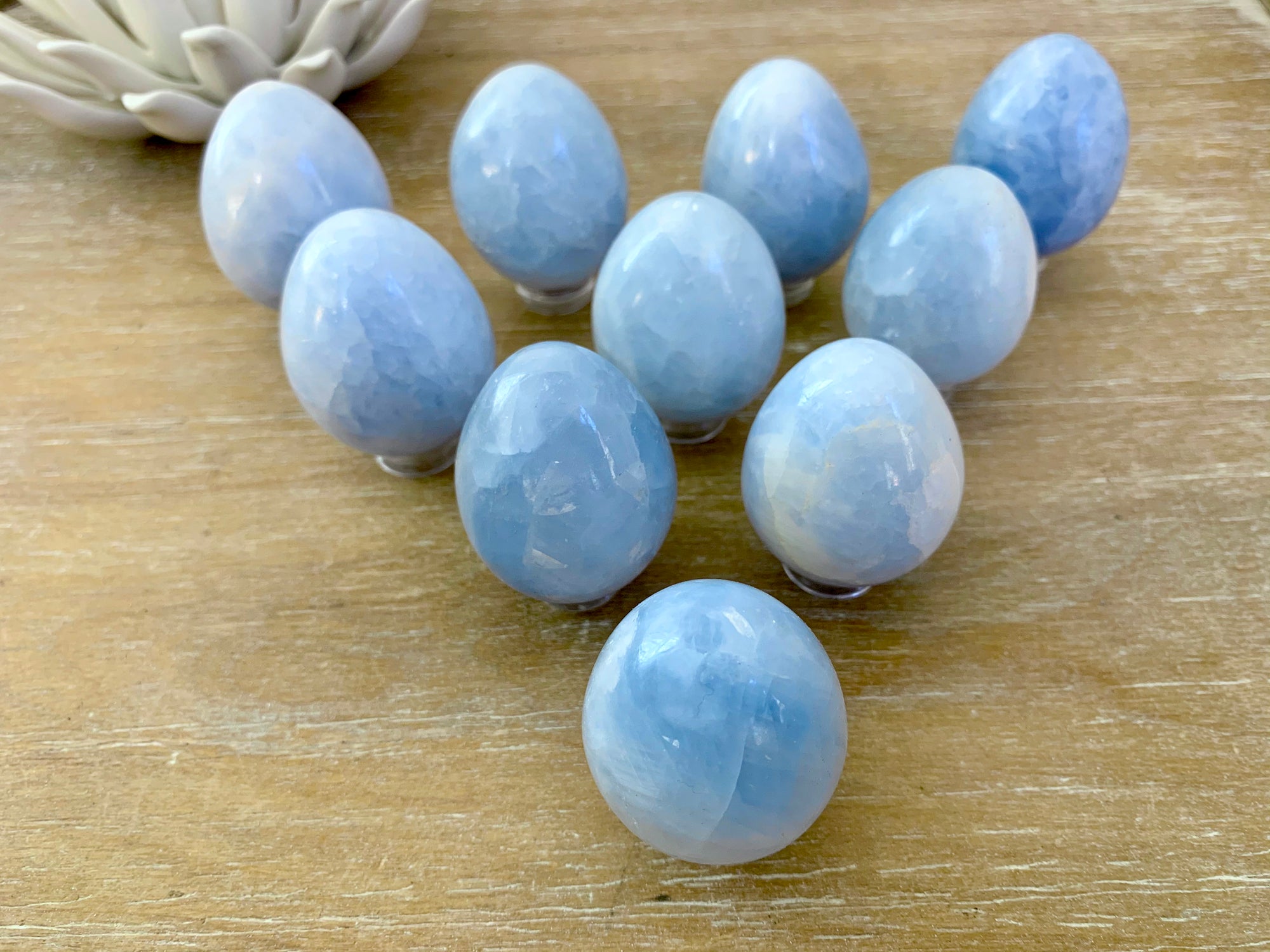 Blue Calcite Egg