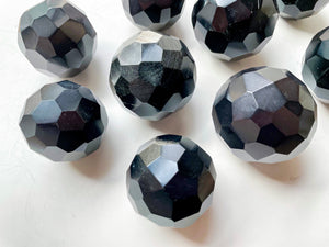 Obsidian Faceted Sphere