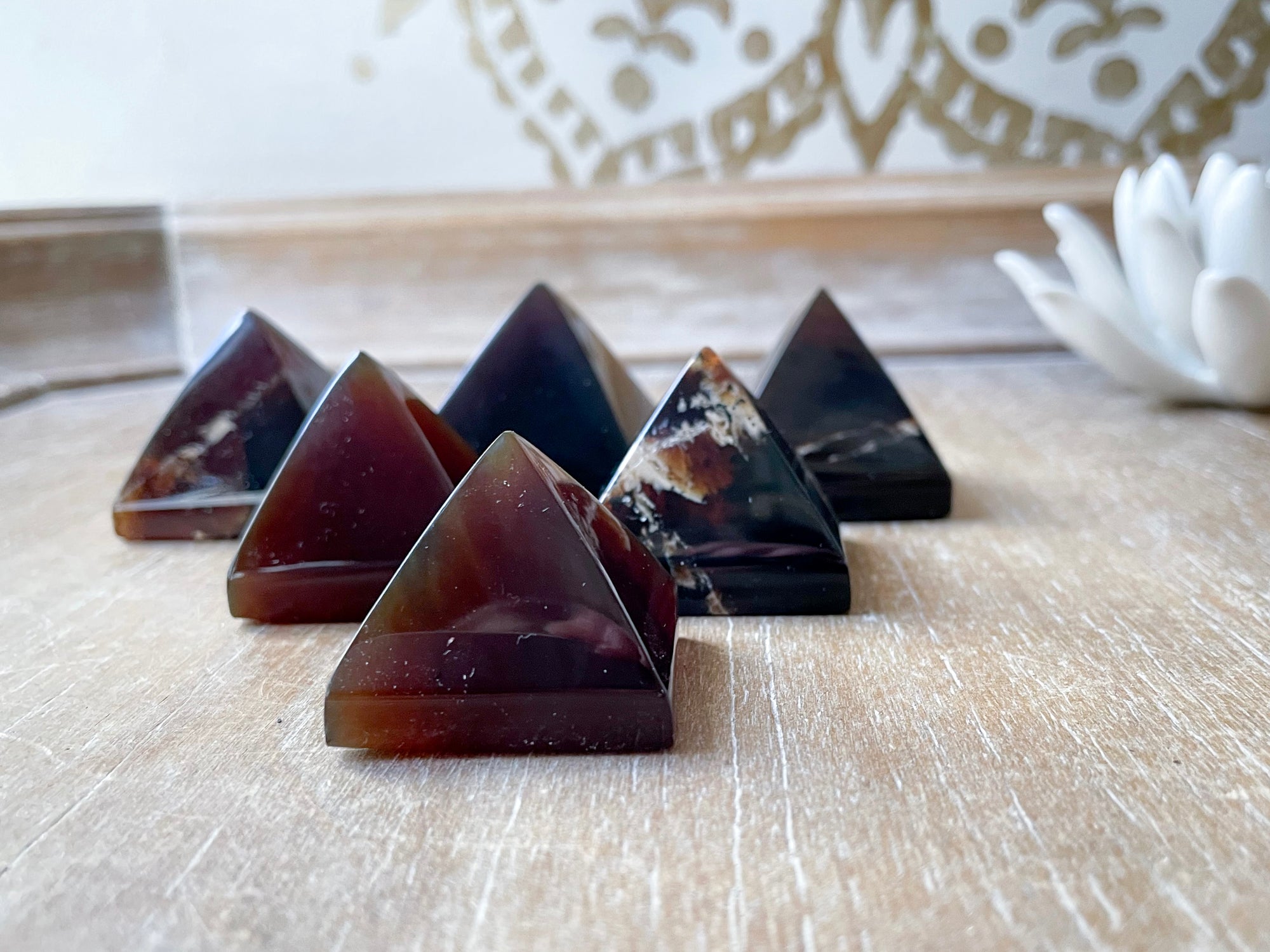 Blue Amber Pyramid