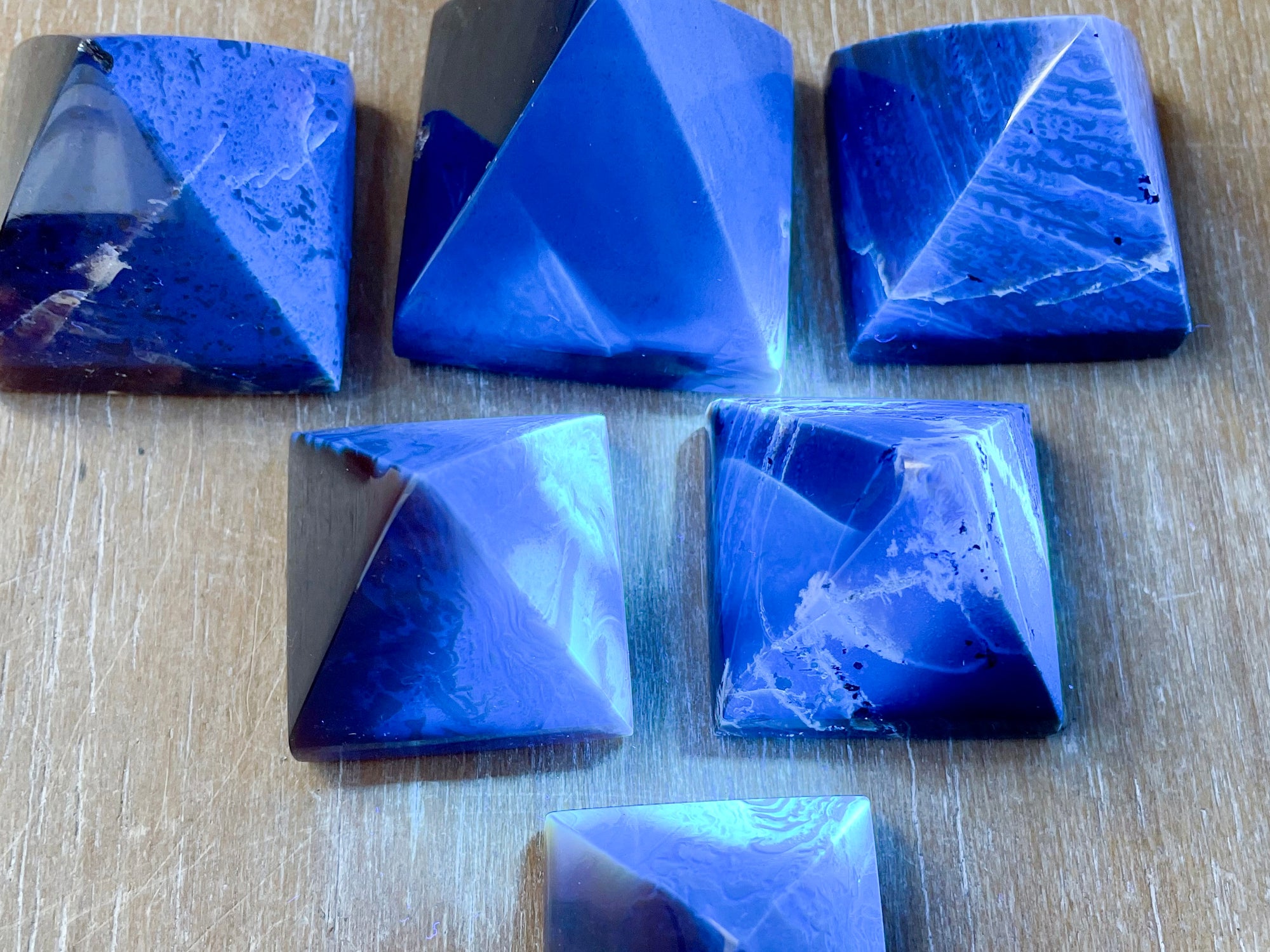 Blue Amber Pyramid