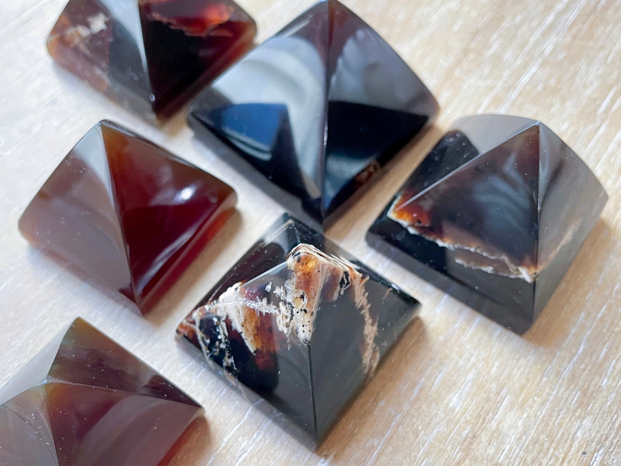 Blue Amber Pyramid