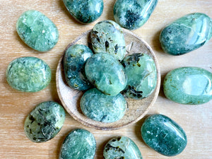 Prehnite Palm Stone