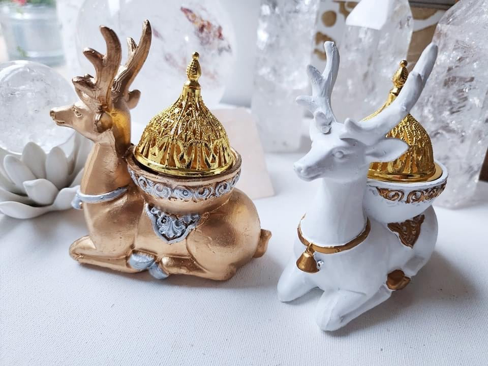 Reindeer Incense Burner & Candleholder