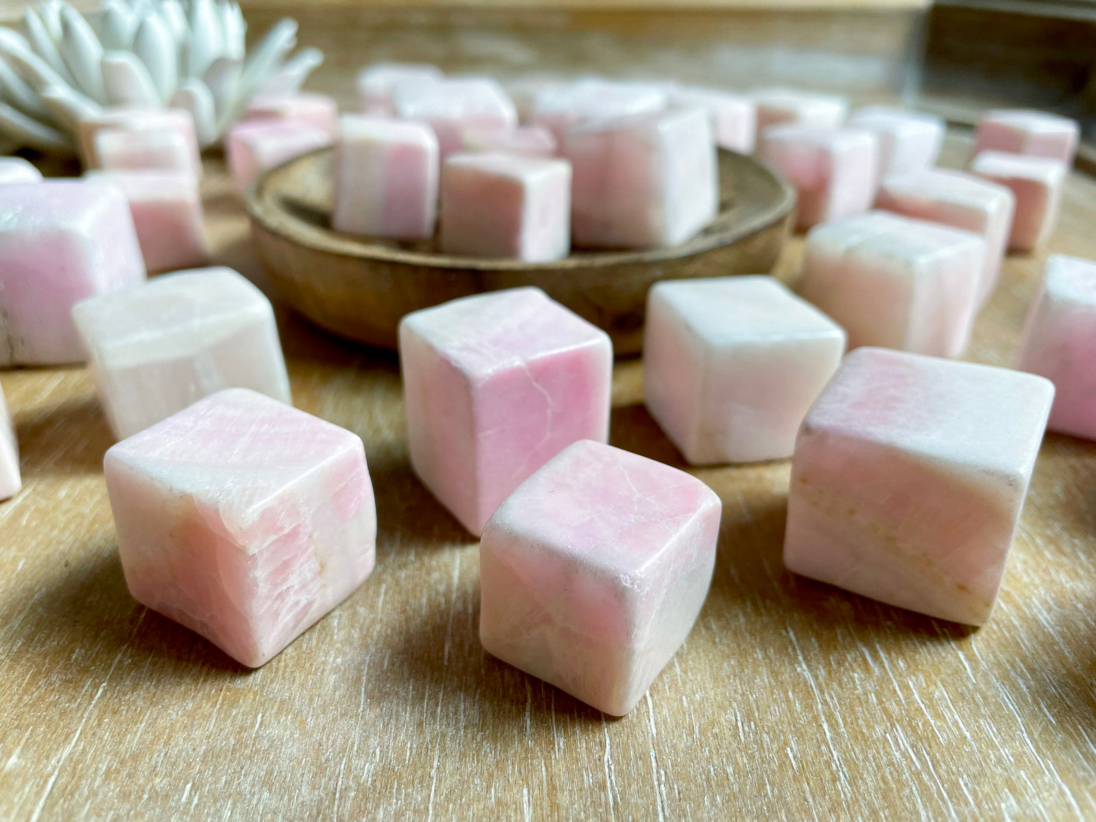 Pink Aragonite Cube