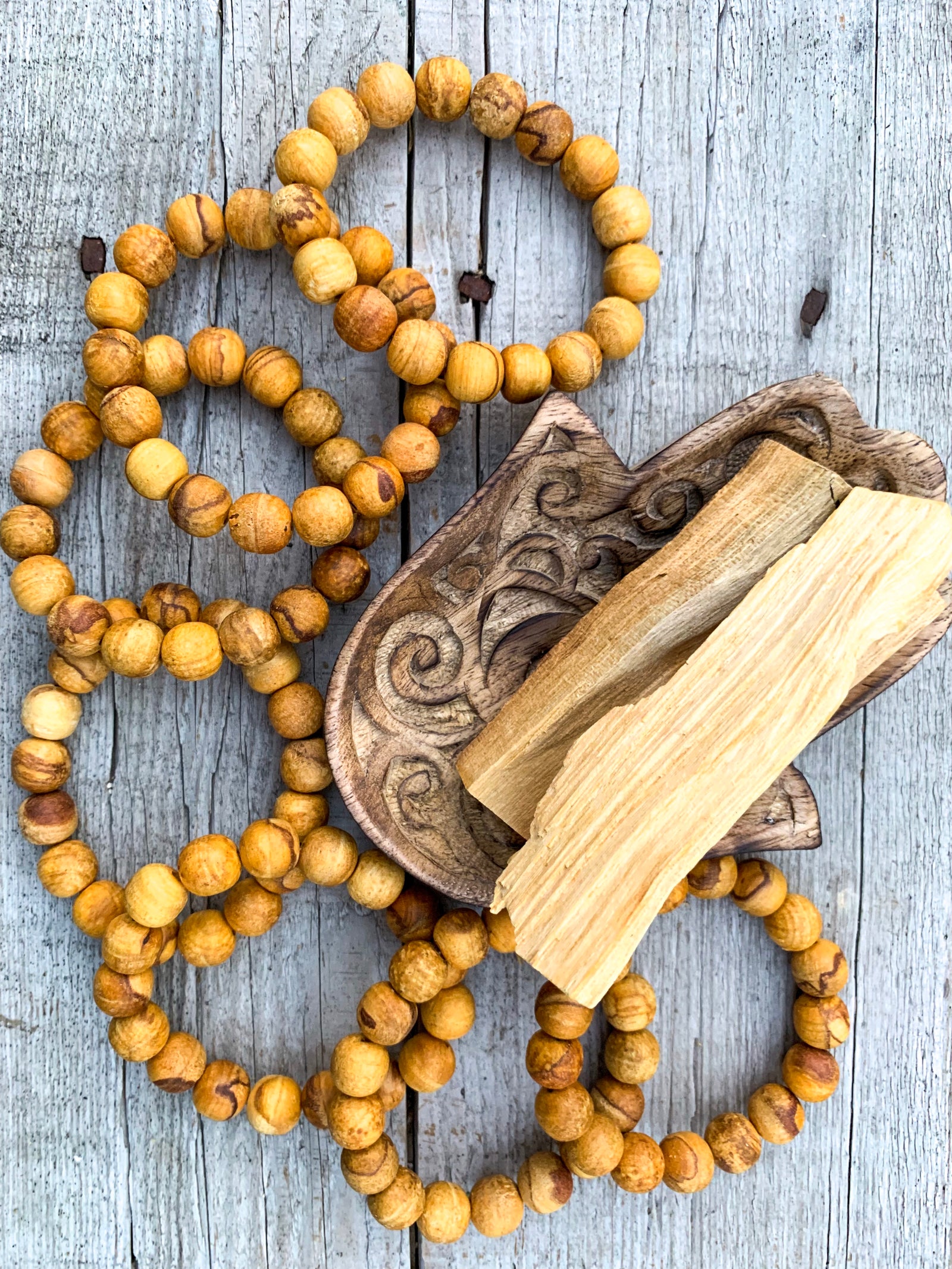 Palo Santo Wood Bracelet || 10mm Peru