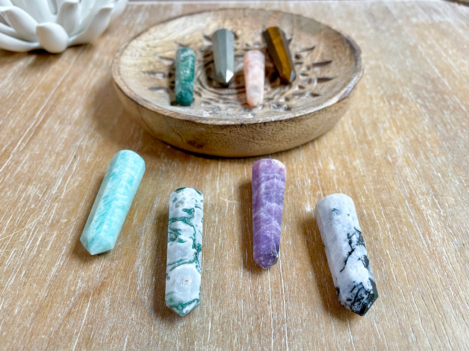 Crystal Double Terminated Wand || Mini