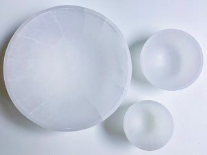 Selenite Round Bowl