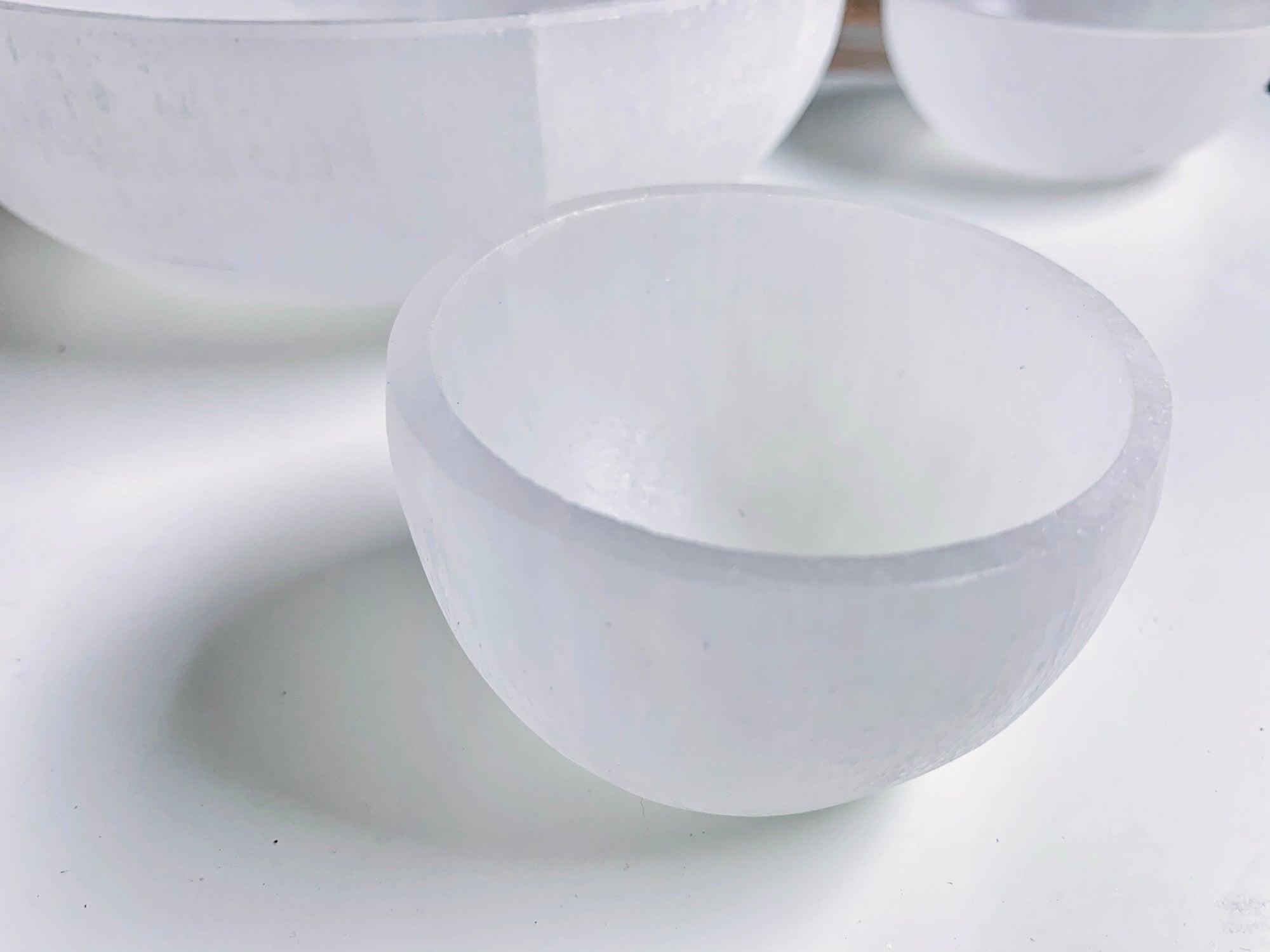 Selenite Round Bowl