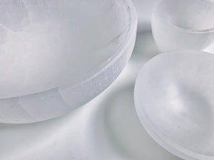 Selenite Round Bowl