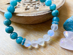 Apatite & Aura Quartz || Reiki Infused