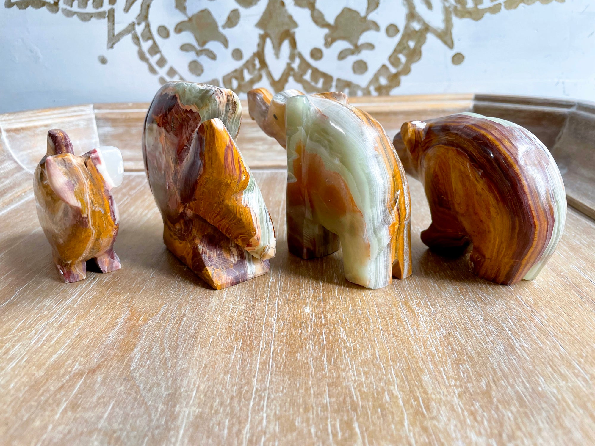 Banded Onyx Animal Carving