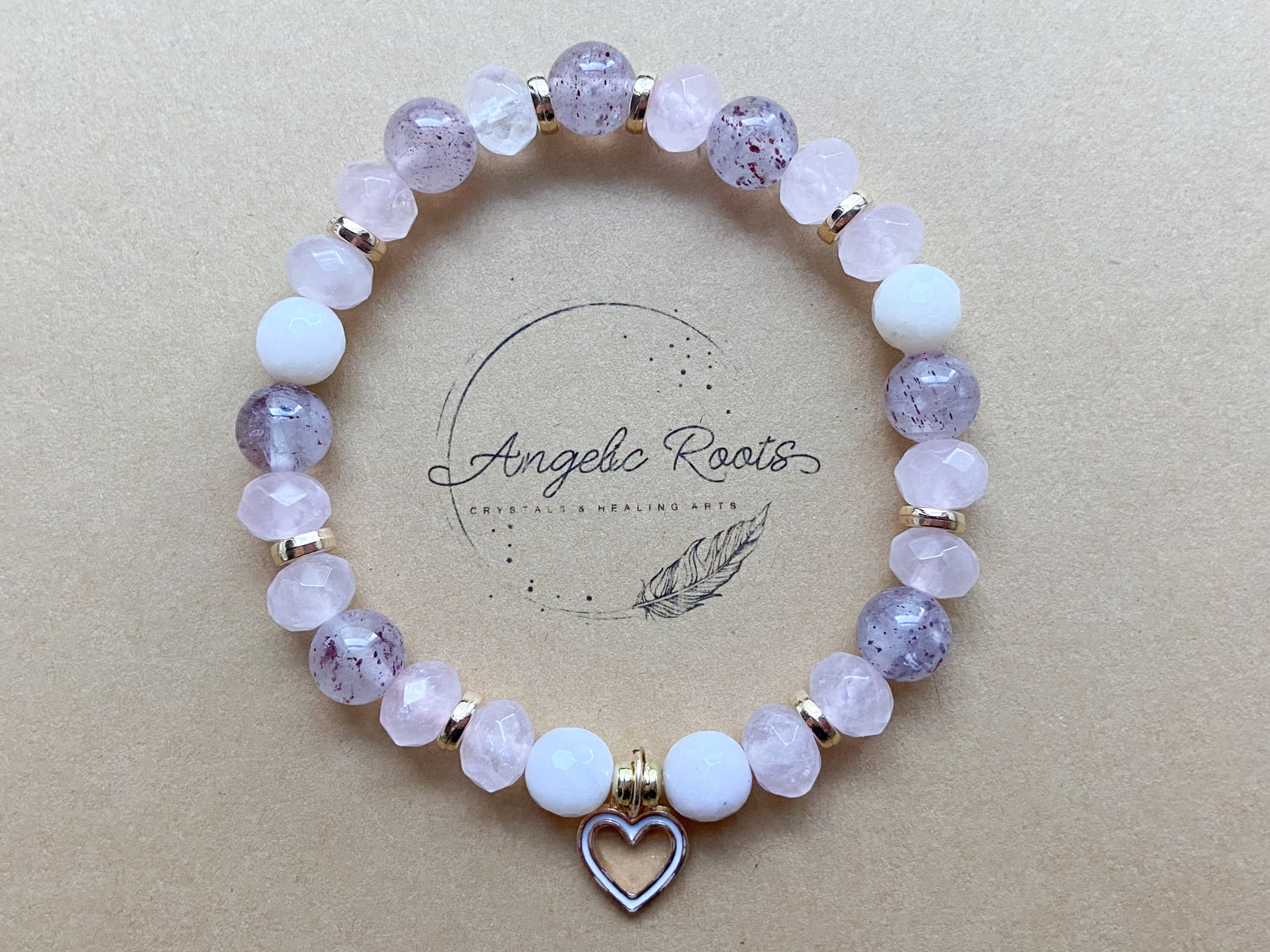 Strawberry Quartz, Pink Opal & Rose Quartz || Reiki Infused