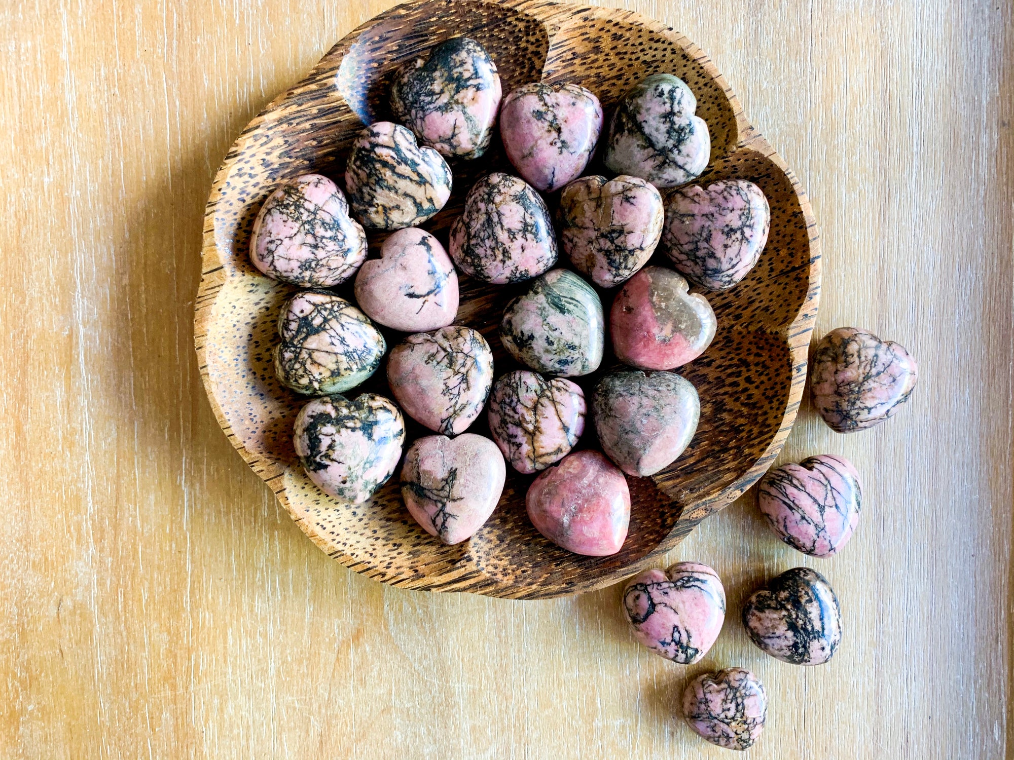 Rhodonite Crystal Heart