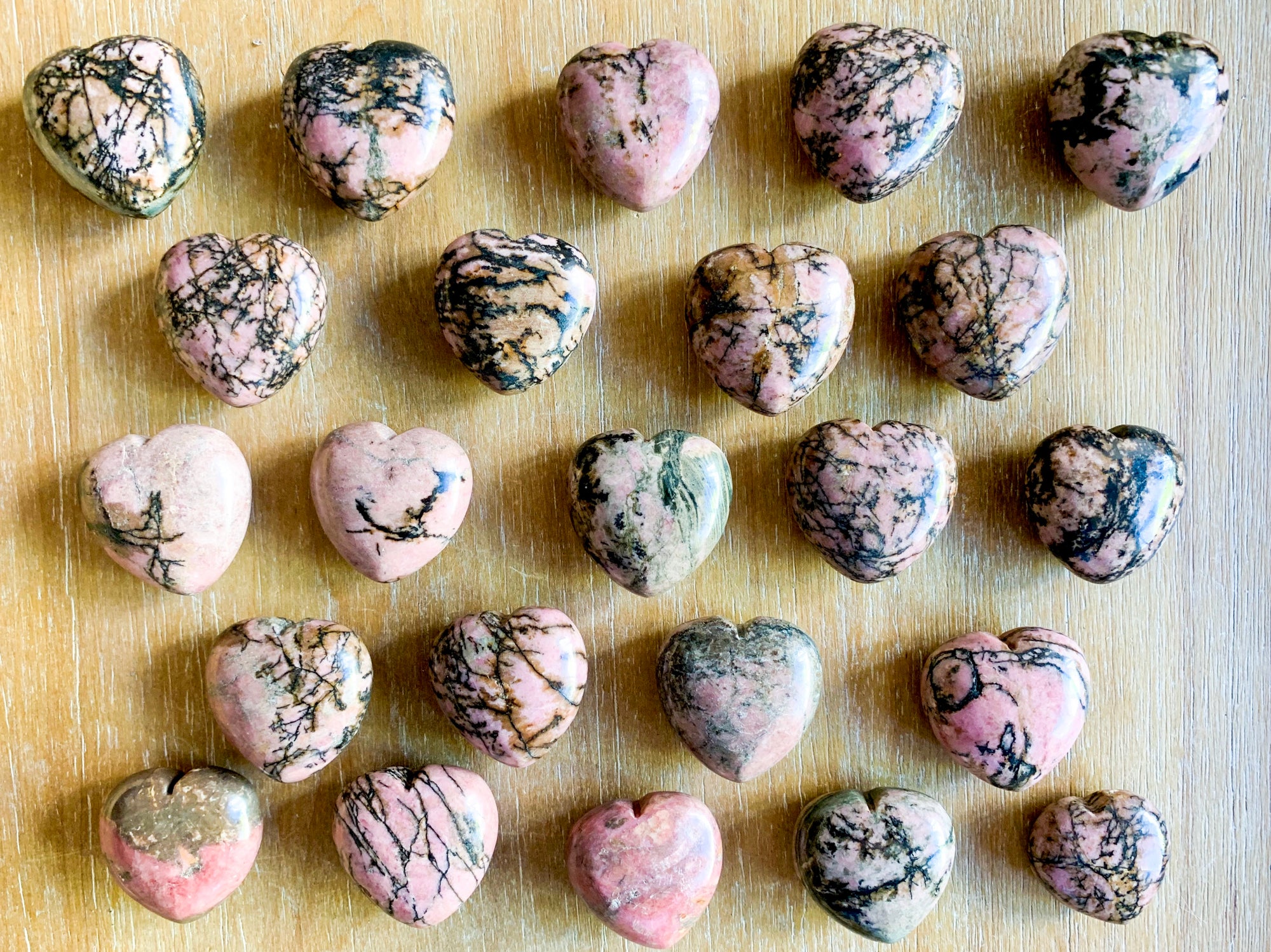 Rhodonite Crystal Heart