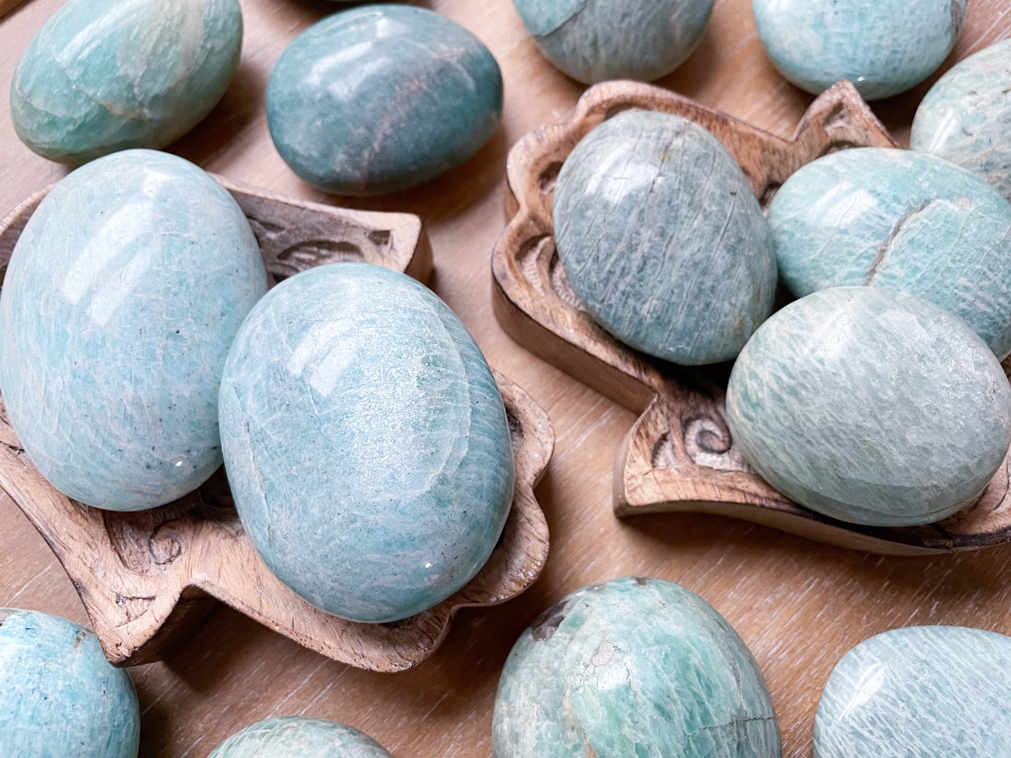 Amazonite Palm Stone