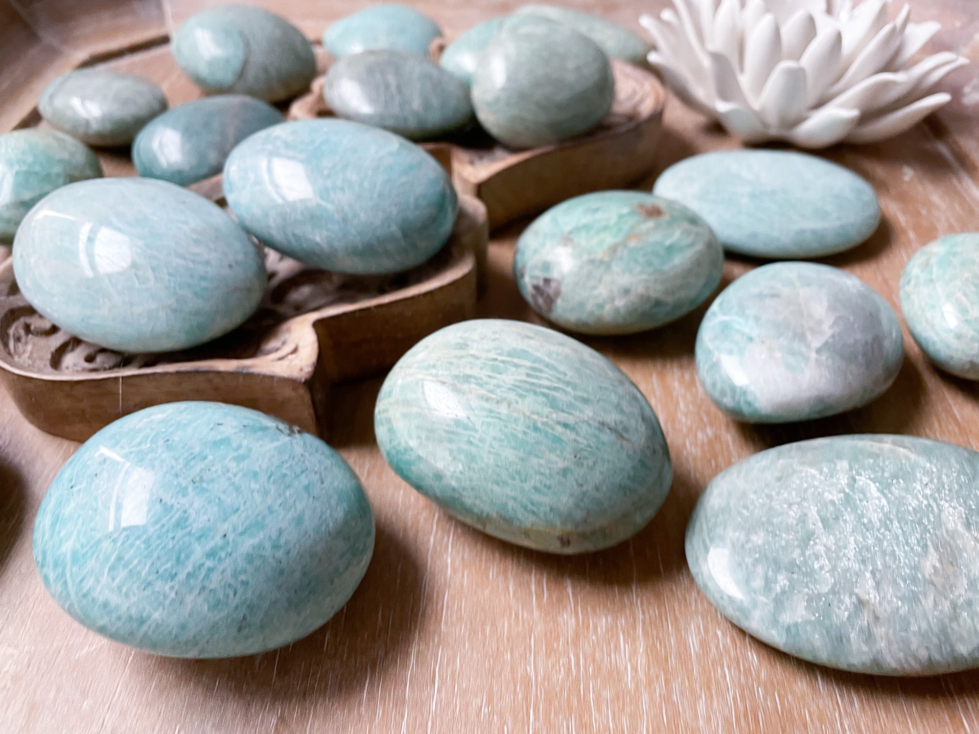 Amazonite Palm Stone