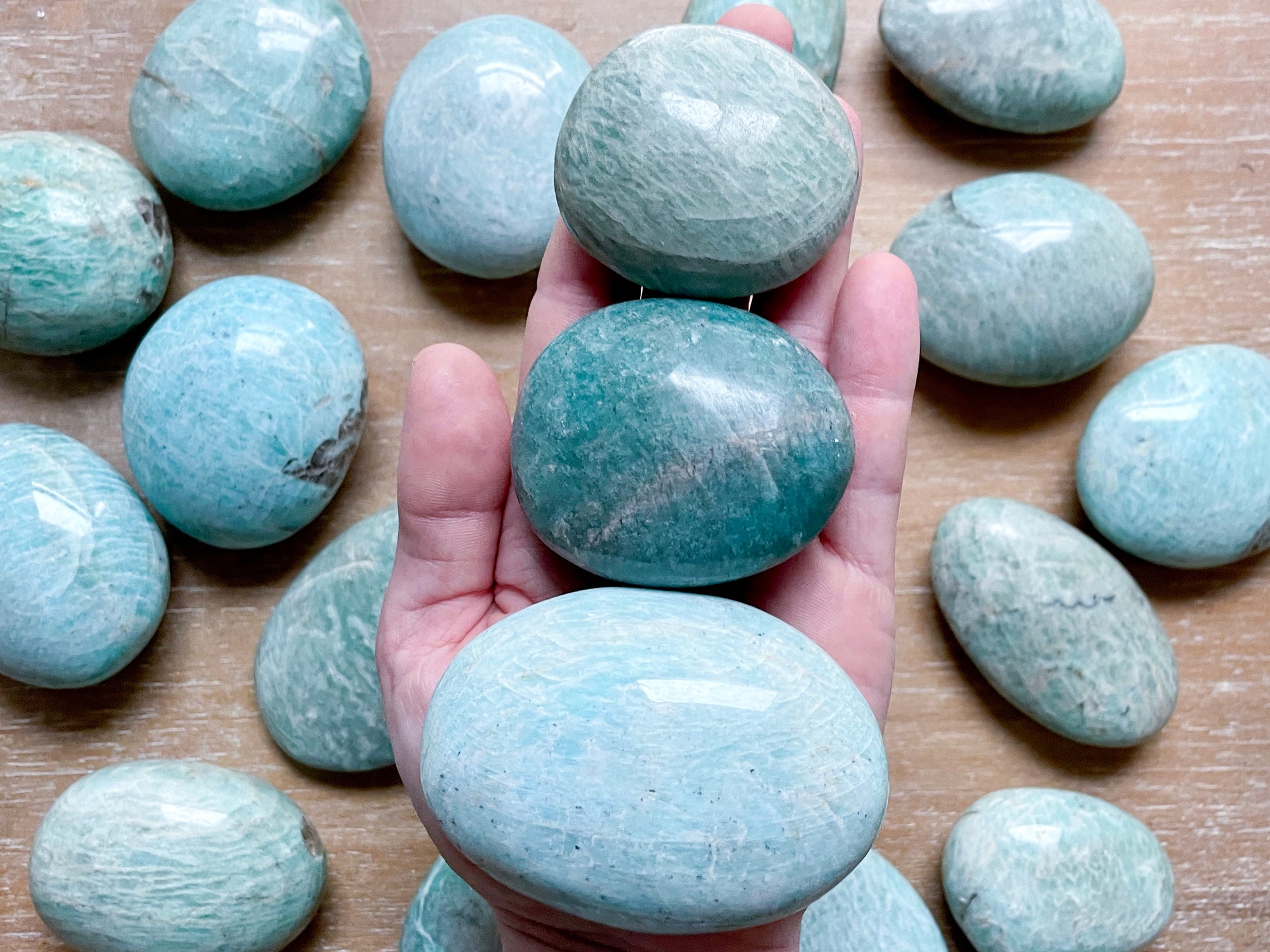 Amazonite Palm Stone