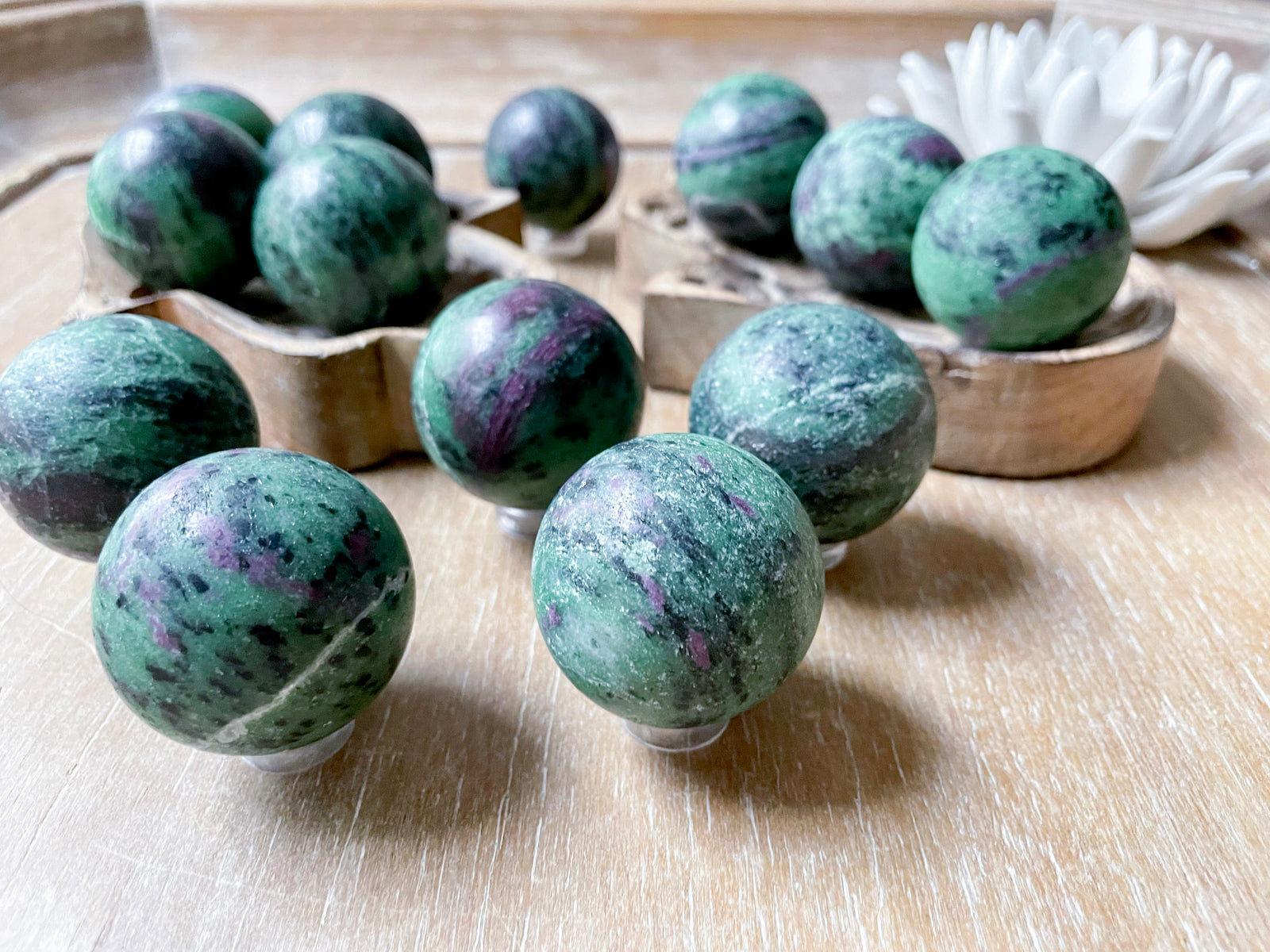 Ruby in Zoisite Sphere