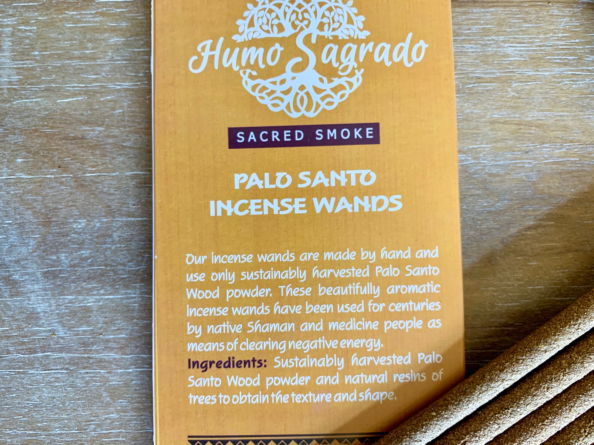 Humo Sagrado Palo Santo Incense
