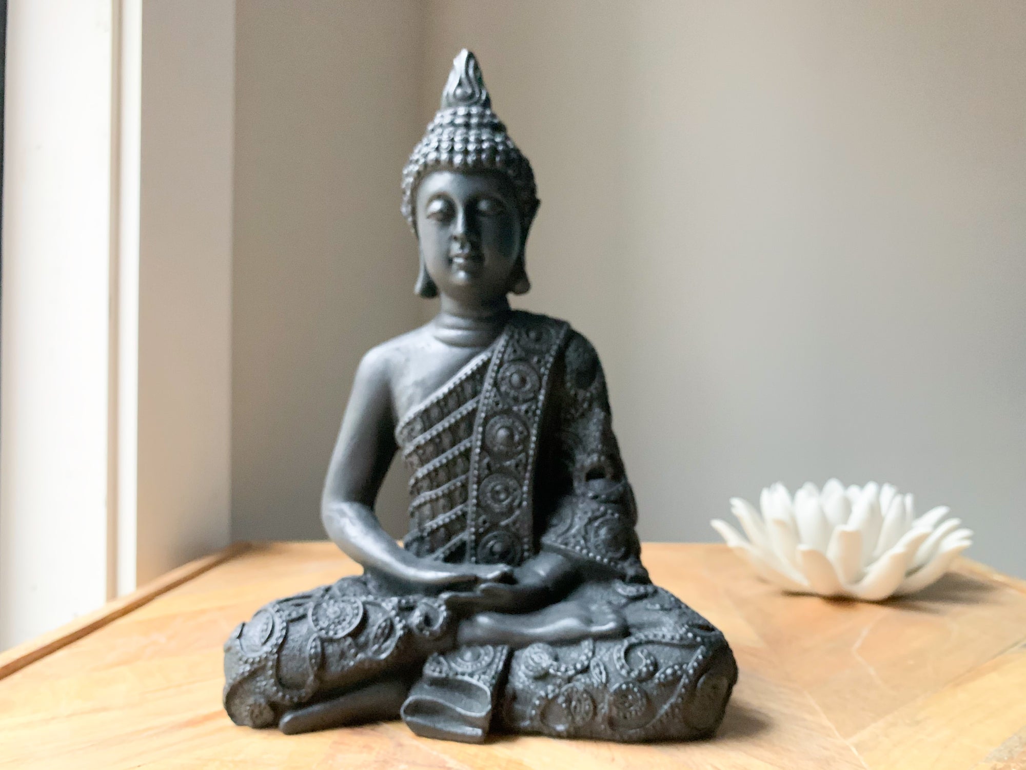 Shungite Buddha Statue - Large