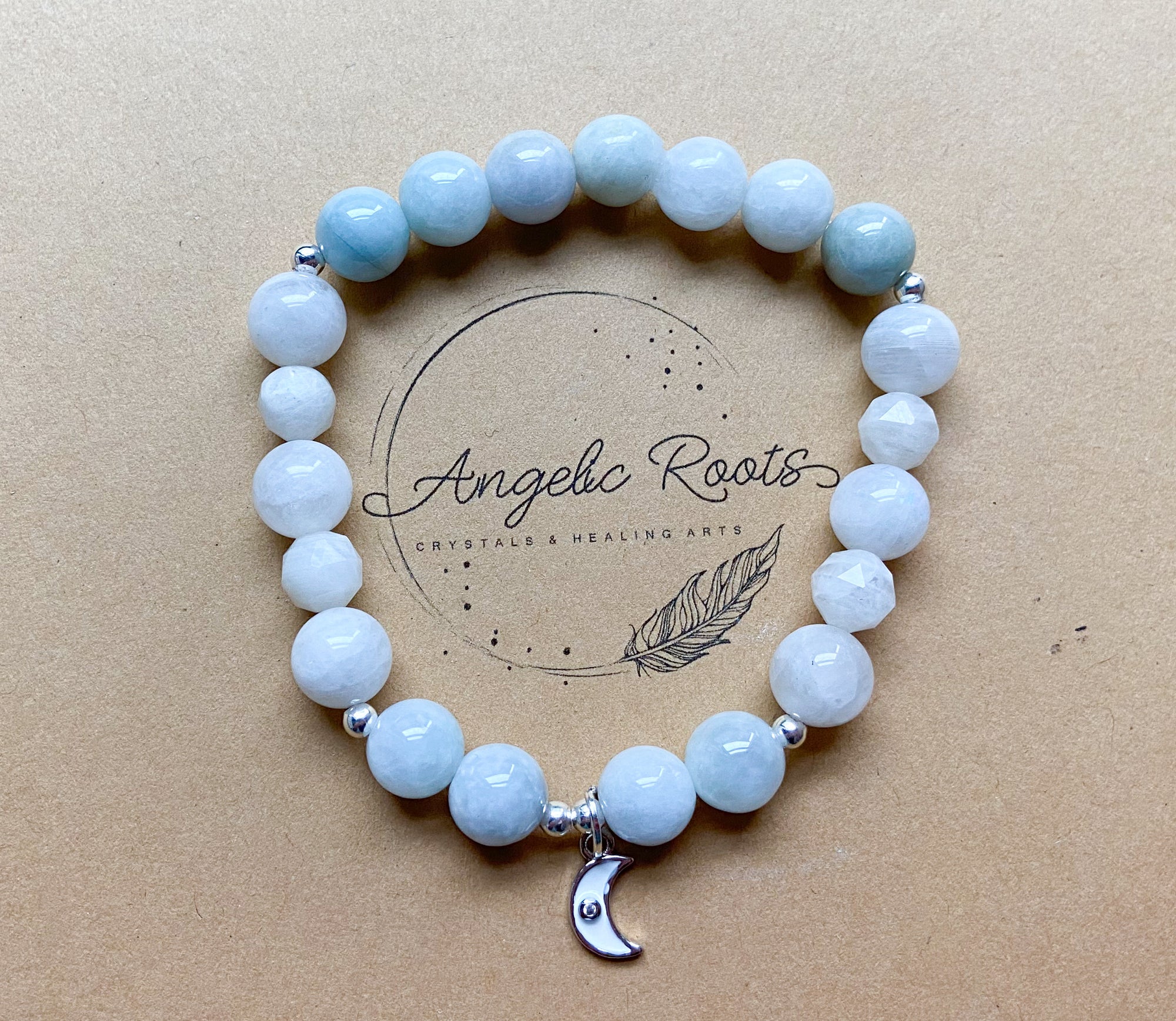 Burmese Jade & Rainbow Moonstone || Reiki Infused