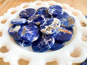 Sodalite Flat Palm Stone