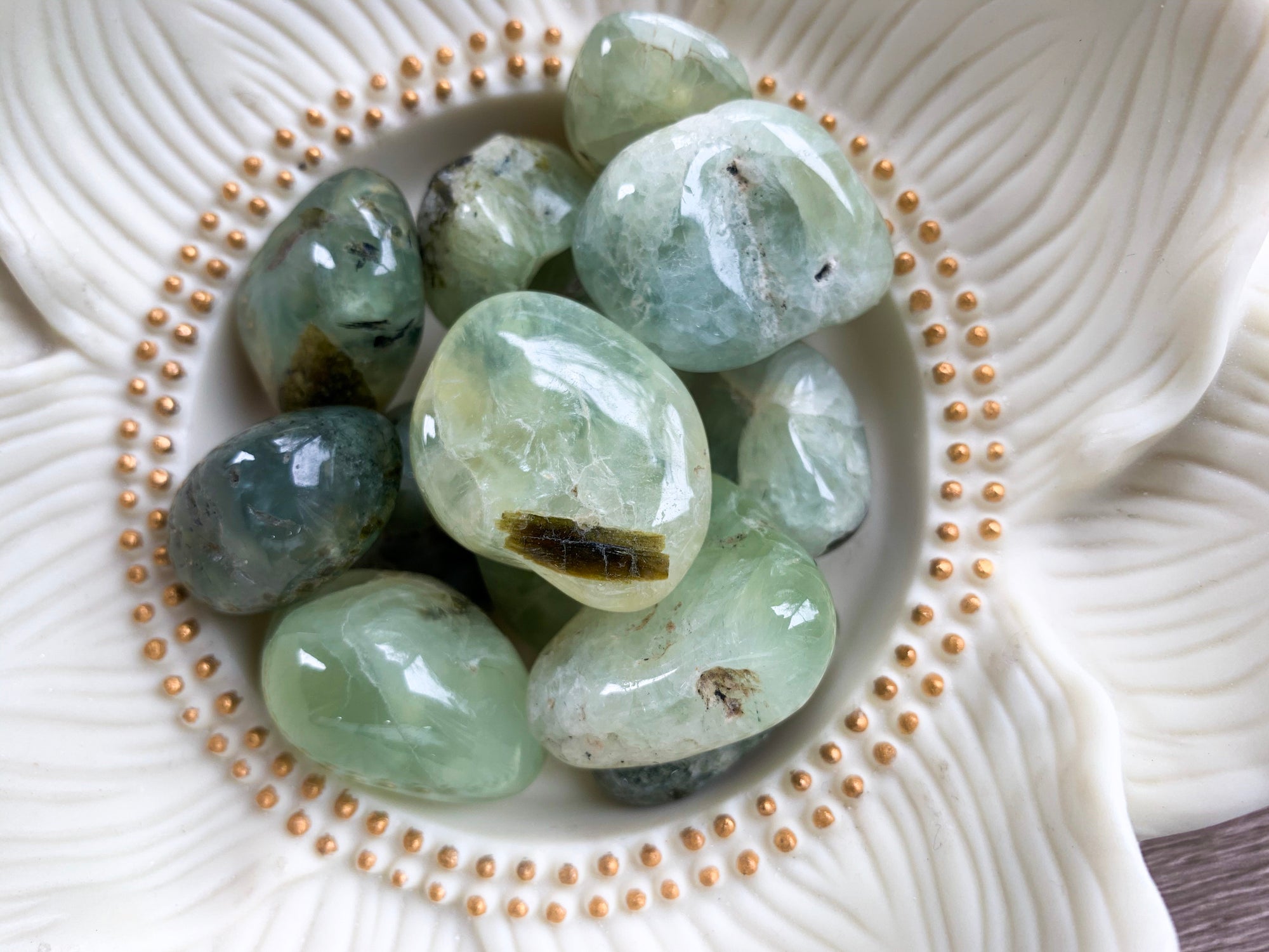 Prehnite Tumbled Stone