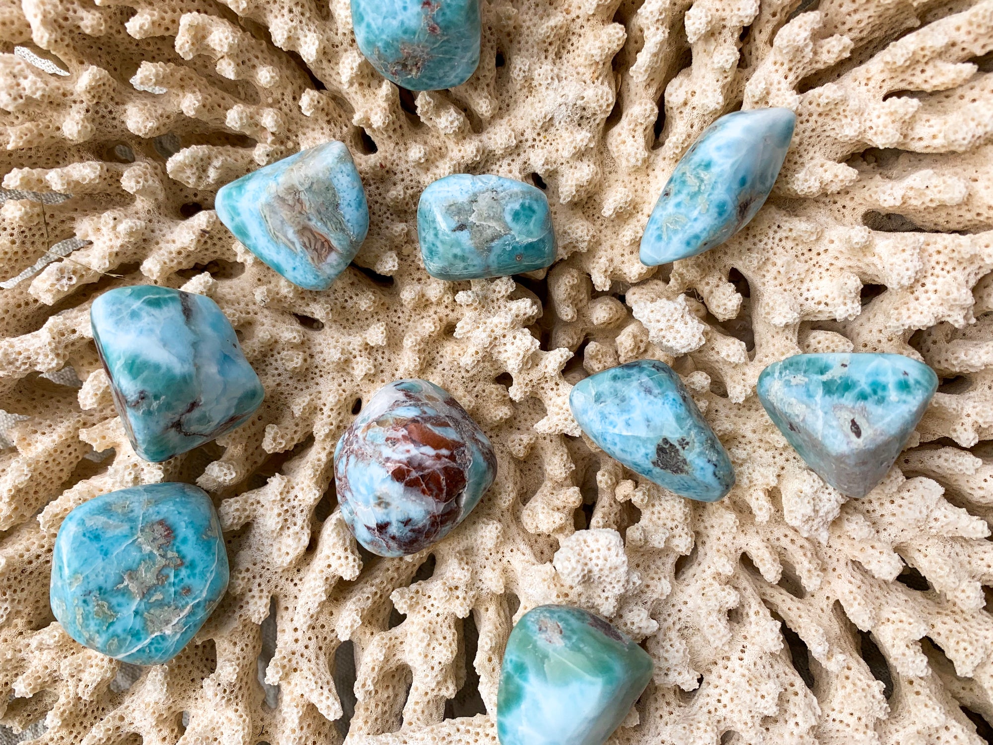 Larimar Tumbled Stone