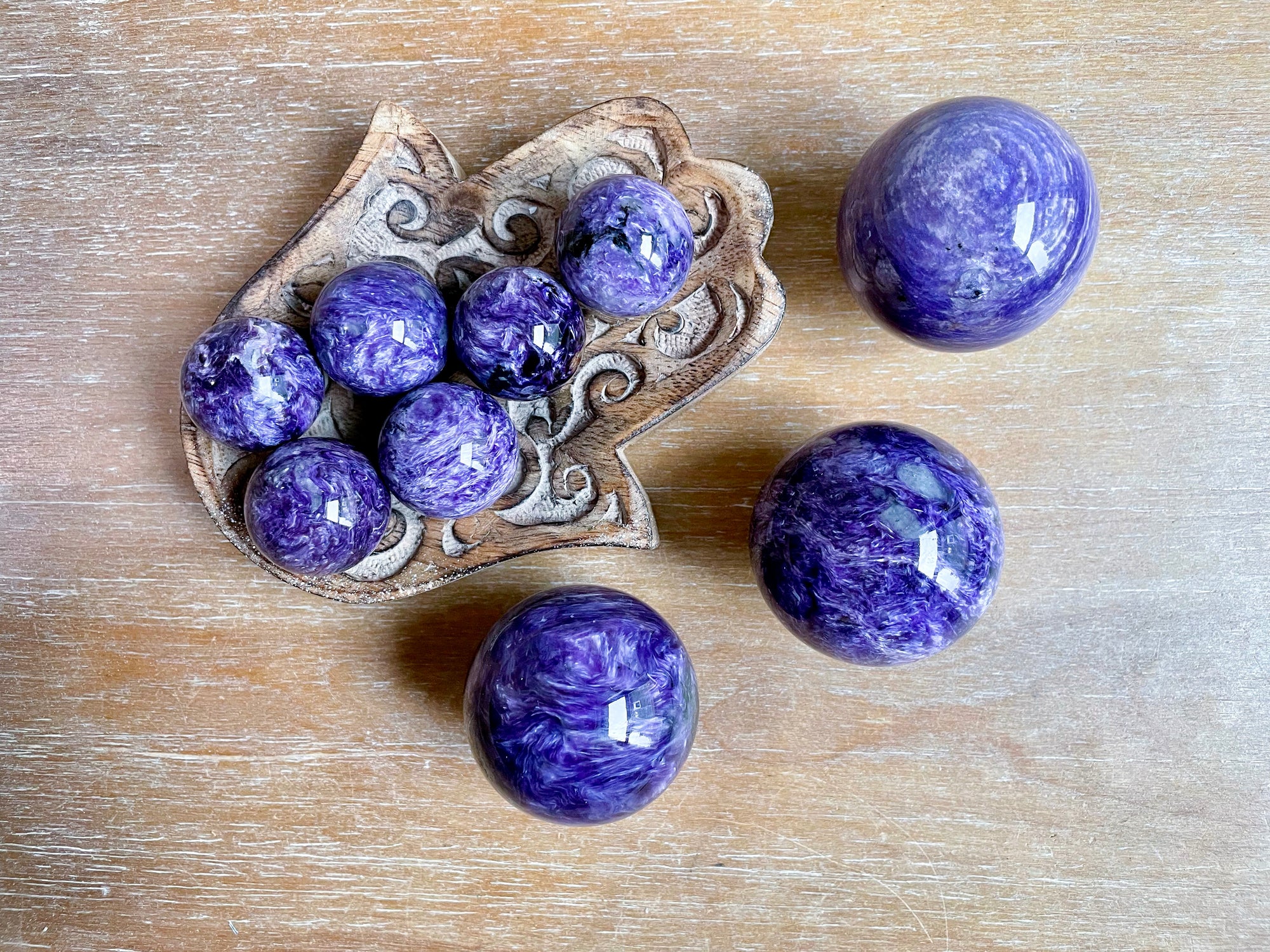 Charoite Sphere