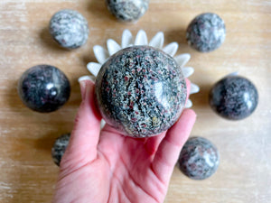 Ruby Spinel Biotite Sphere