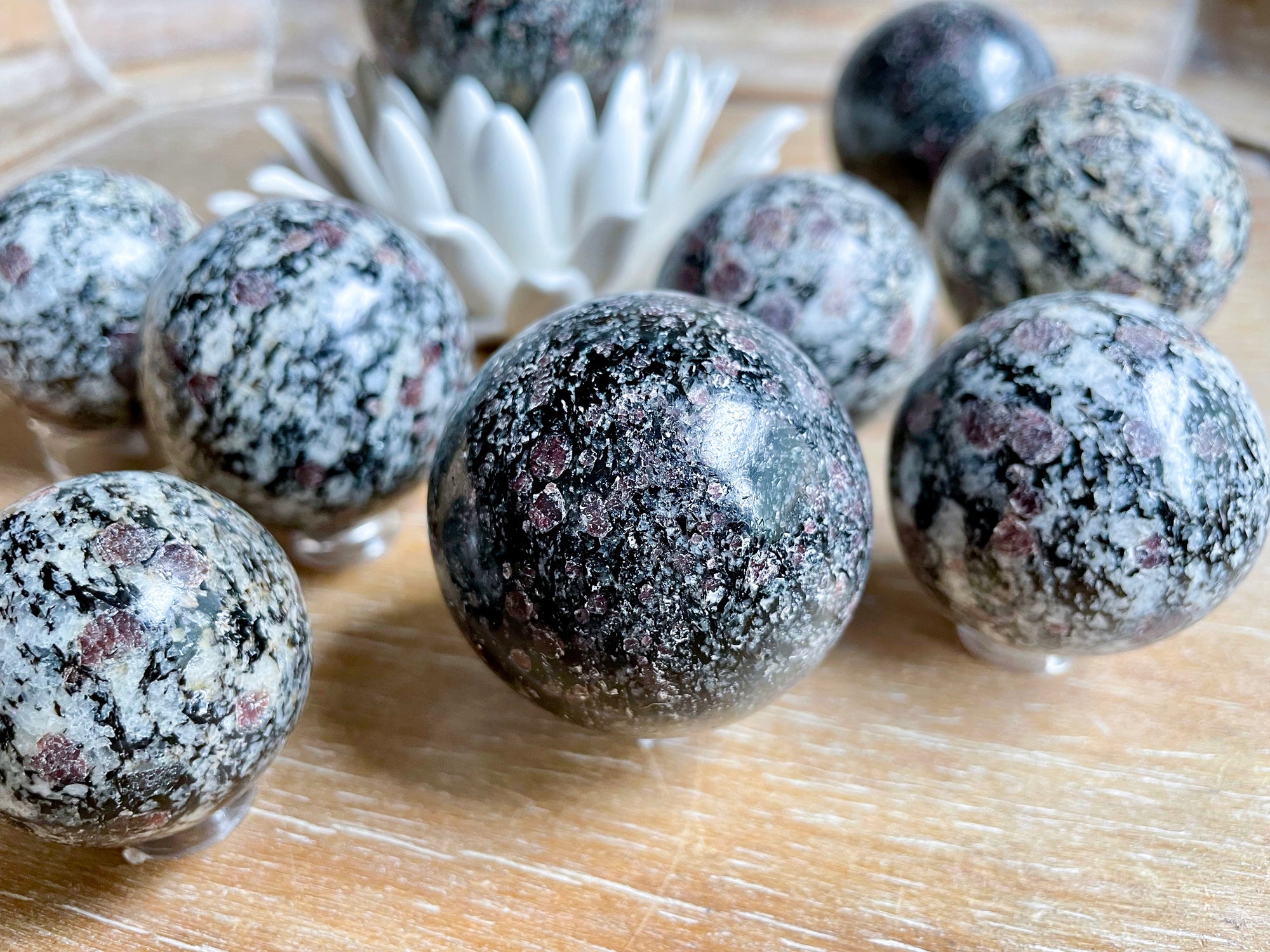 Ruby Spinel Biotite Sphere