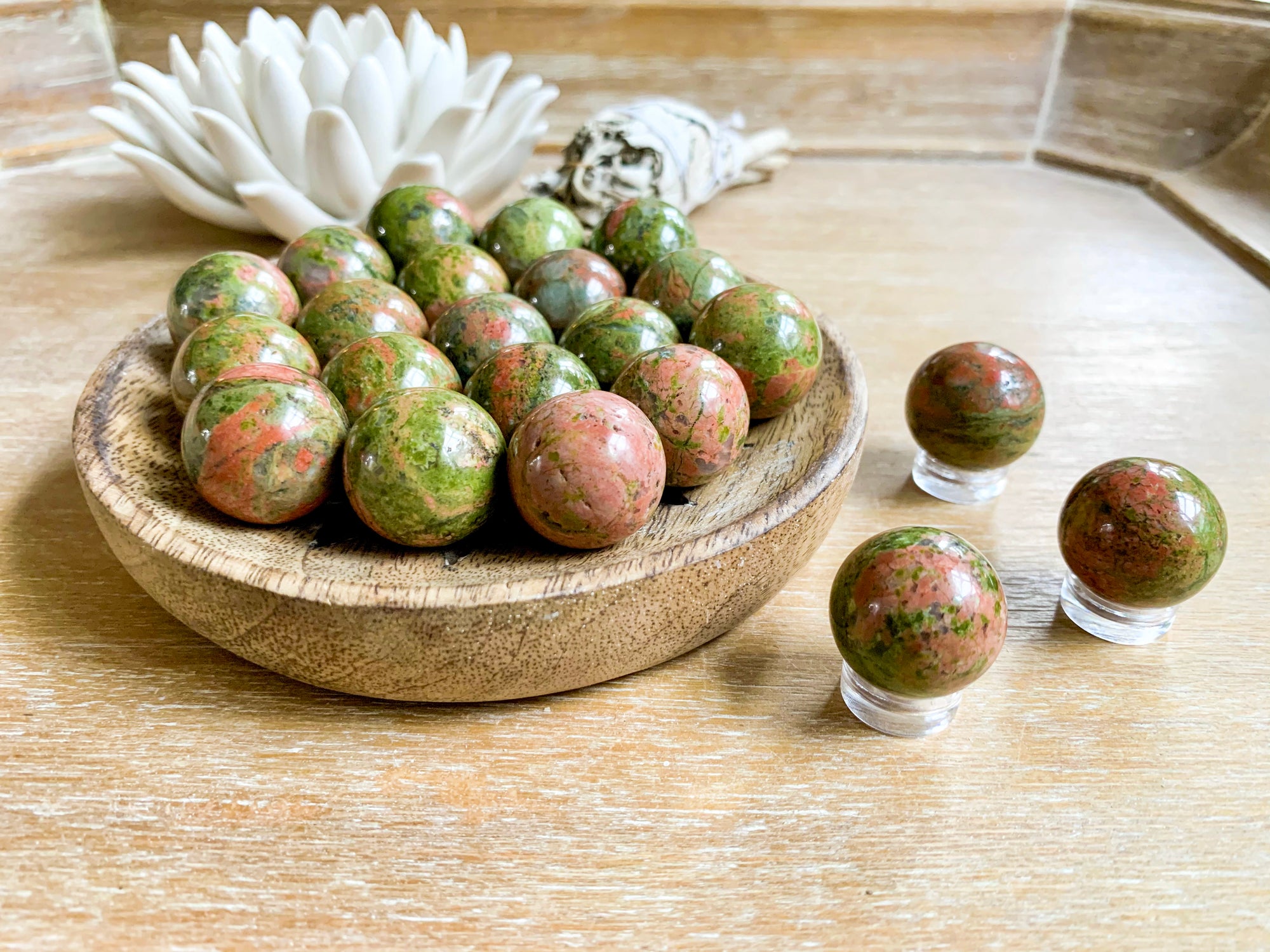 Unakite Sphere || Marble