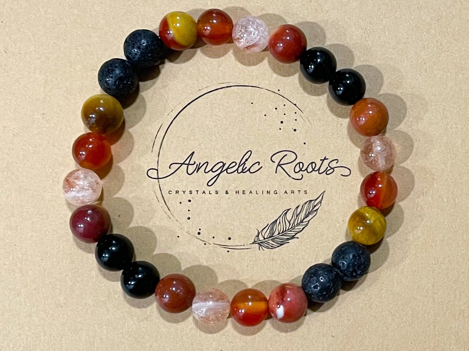 Sacral Chakra  || Carnelian, Tiger's Eye, Mookaite & Sunstone || 8mm & 6mm