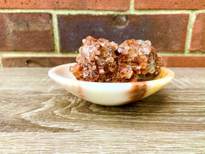 Aragonite Carved Bowl - Small