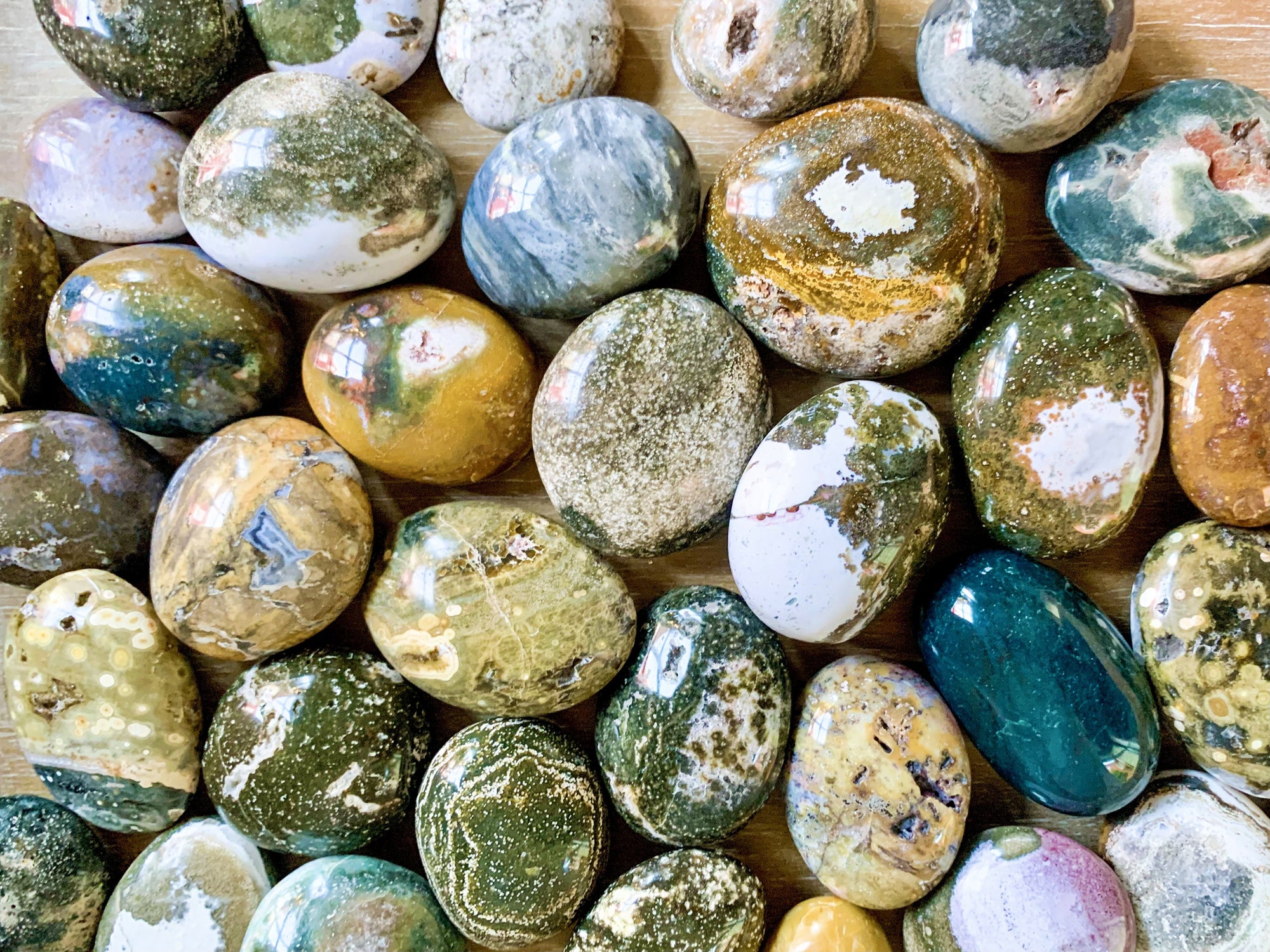 Ocean Jasper Palm Stone