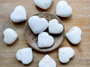 Scolecite Polished Heart