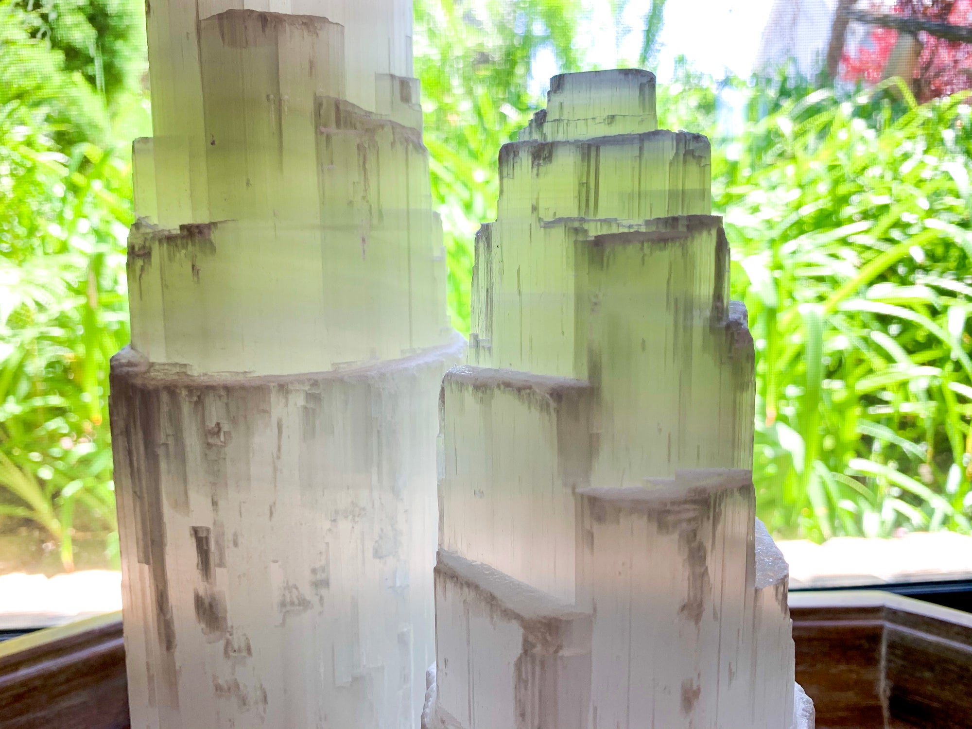 Selenite Tower Lamp