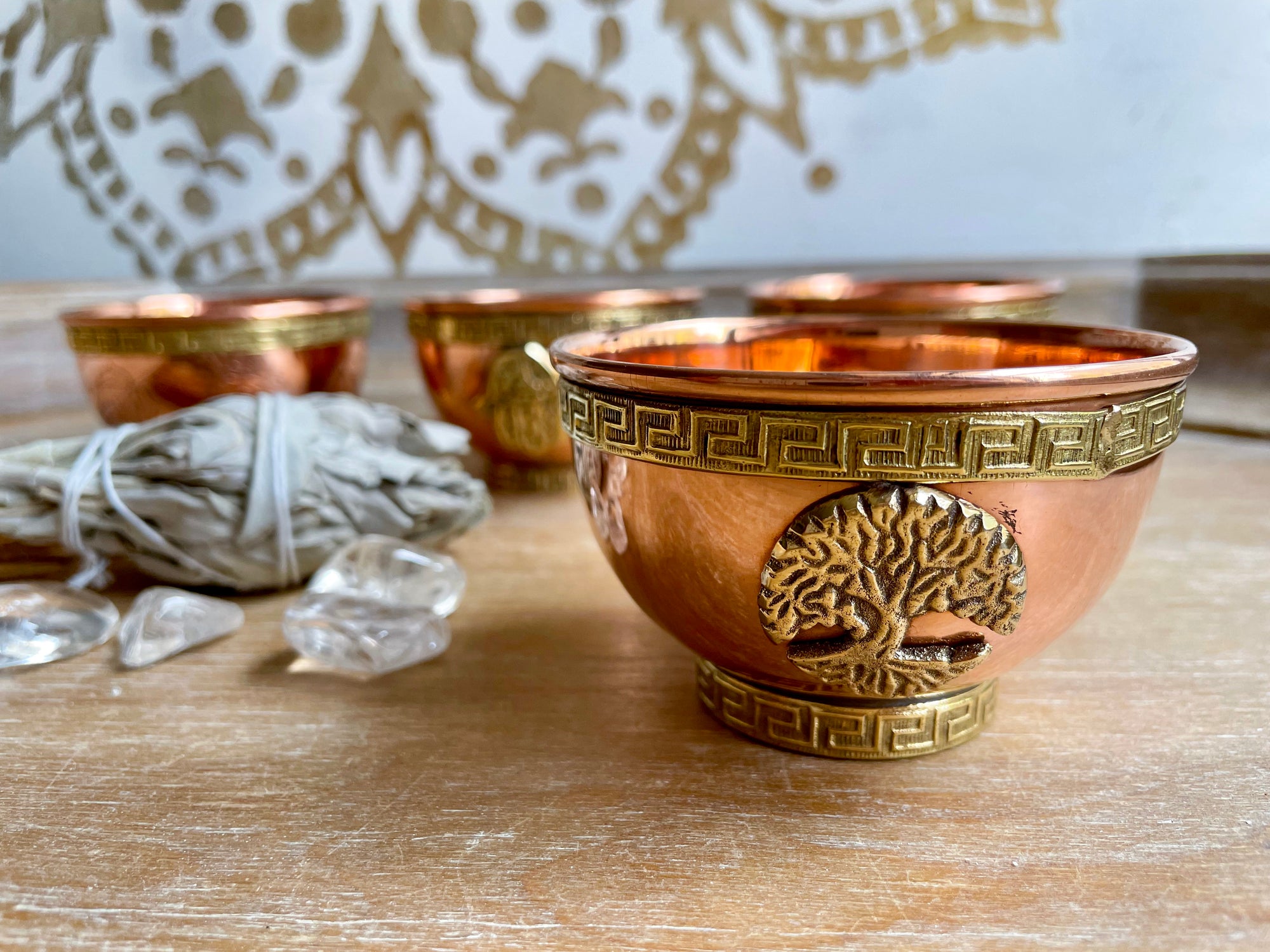 Copper Offering Bowl || 3" - Tree of Life