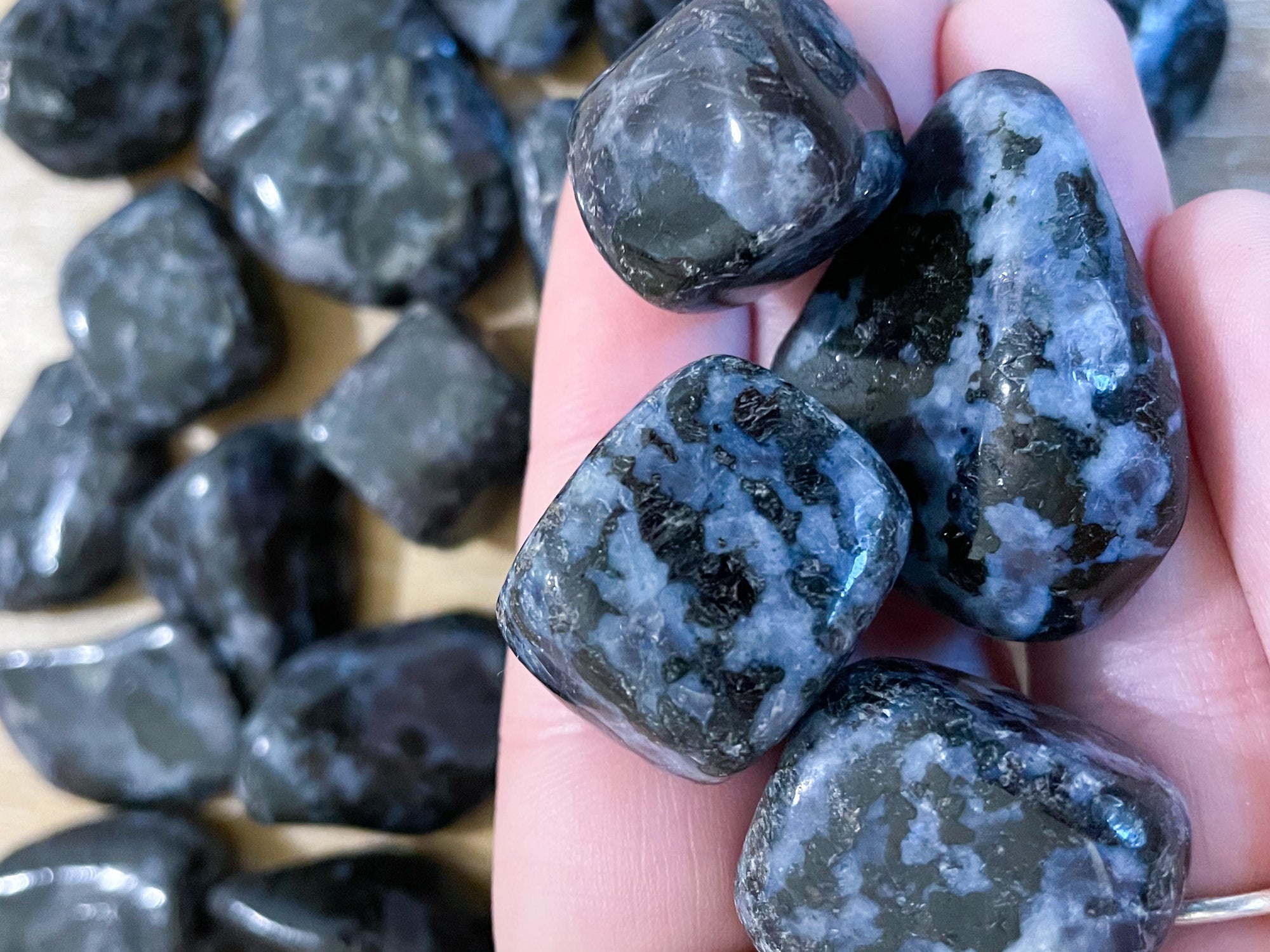 Indigo Gabbro Tumbled Stone