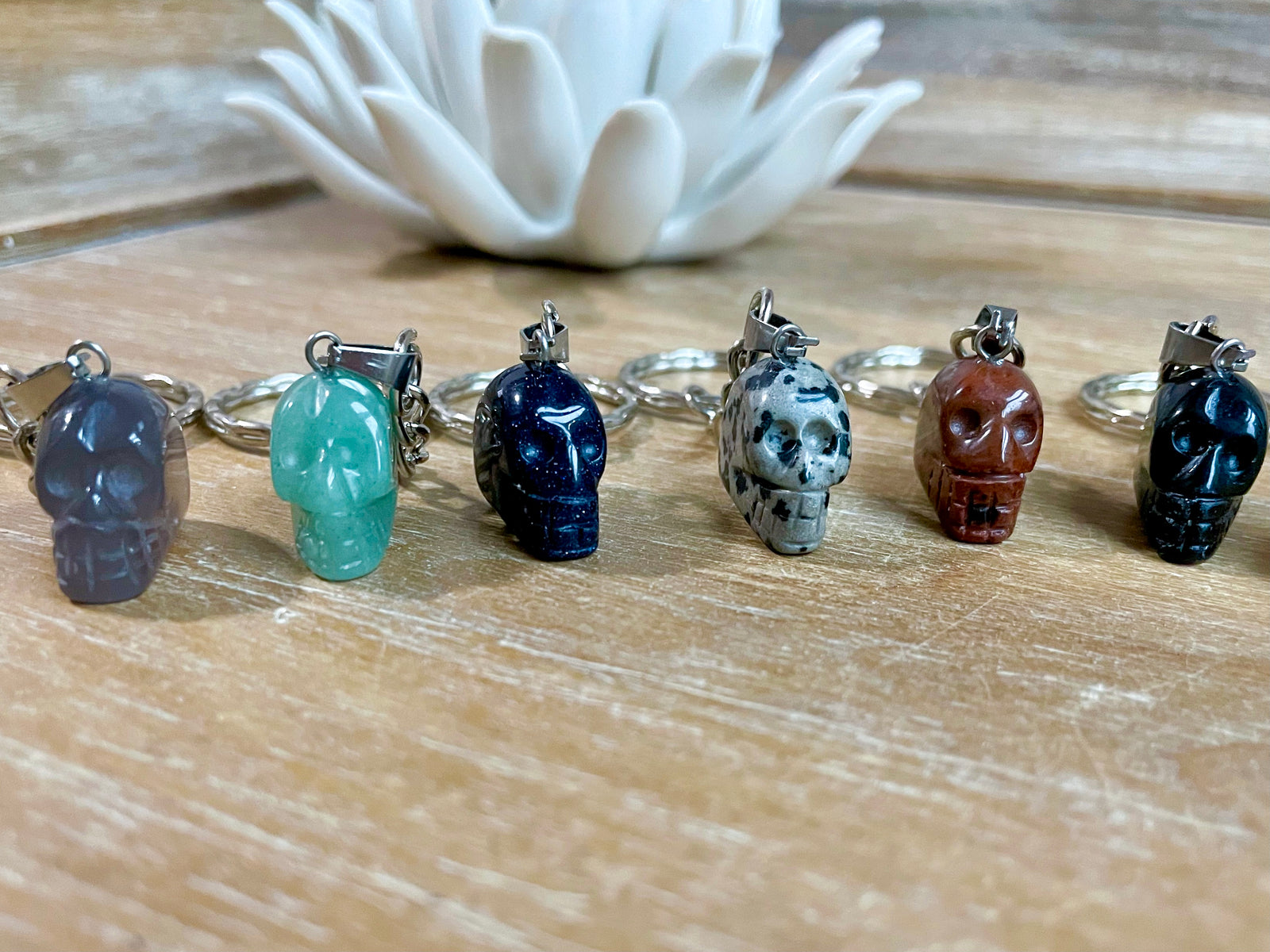 Skull Crystal Keychain