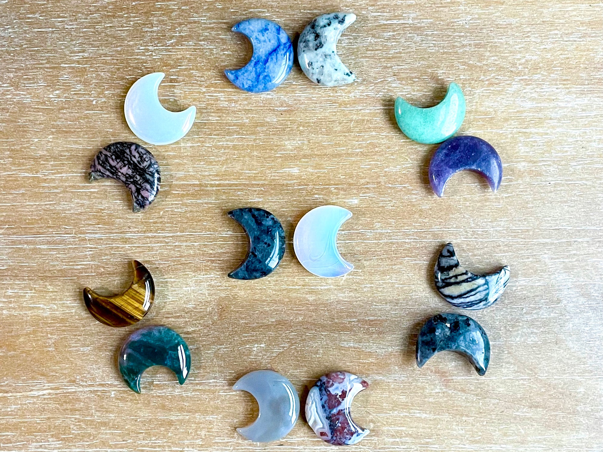 Mini Assorted Moon Carvings