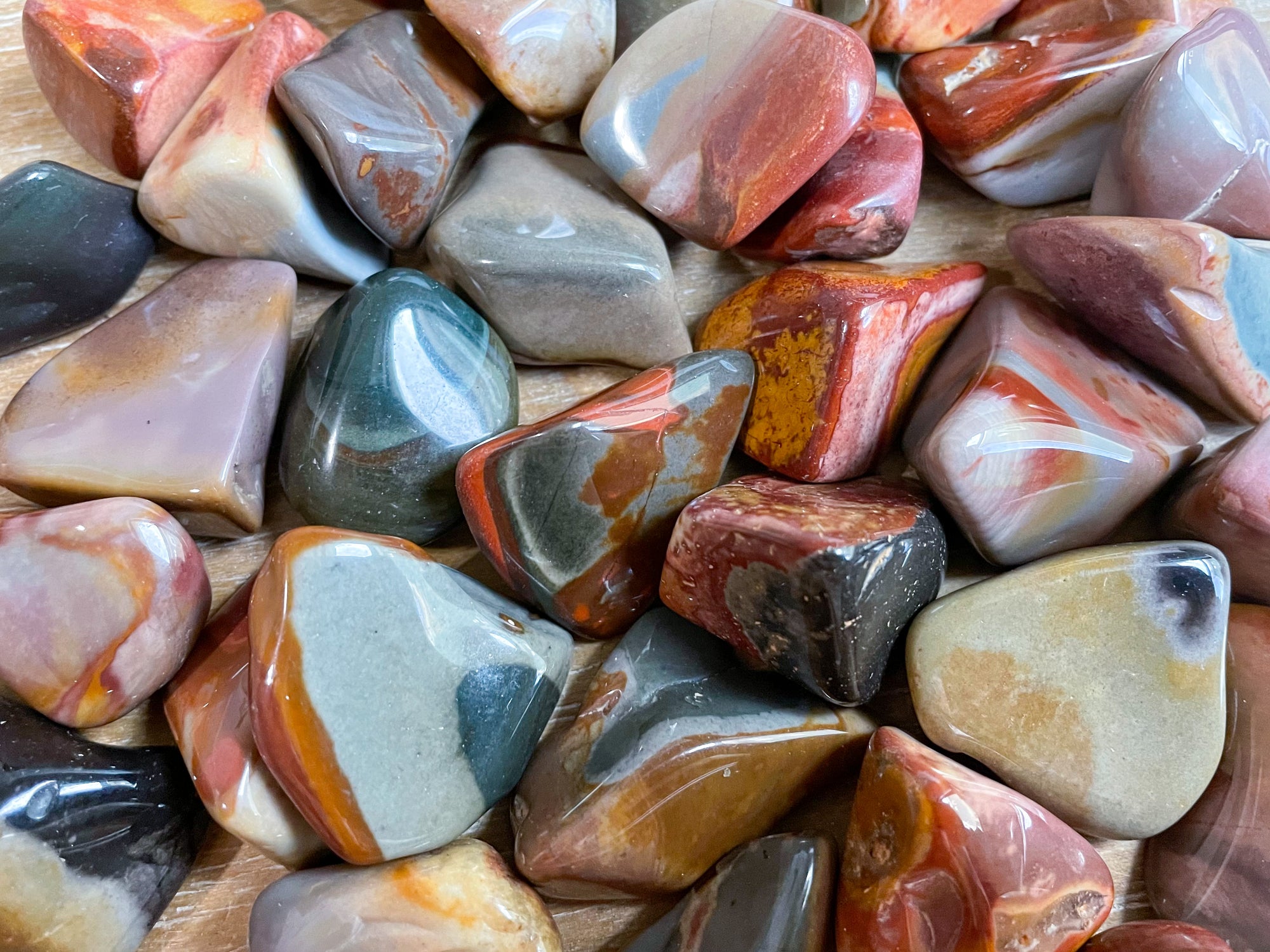 Polychrome Jasper Tumbled Stone